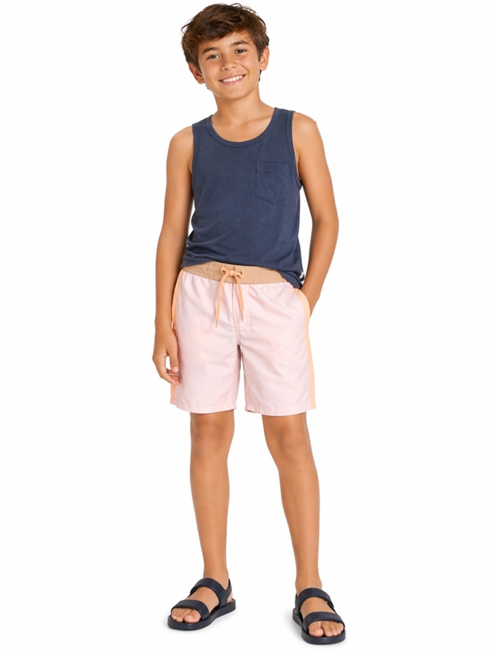 Art‎ Class Boys Swim Trunks Size 12 Pink Colorblock UPF 50 NWT